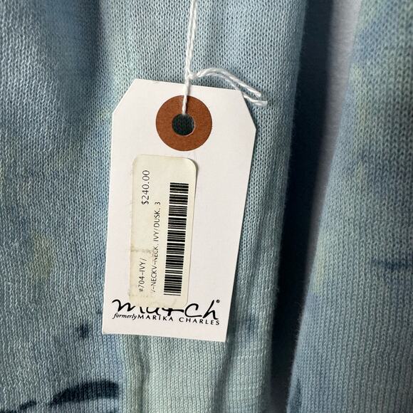 Ma+ch Marika Charles Women’s V Neck Cotton Sweater Top Lightweight Sz 3 L - Picture 10 of 13